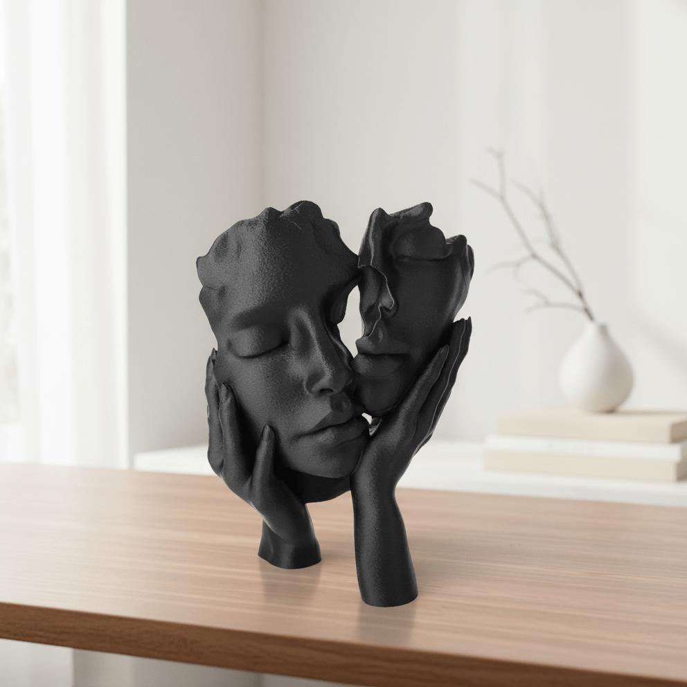 Duet – Sculptural Statue with Two Faces and Hands - Artimo