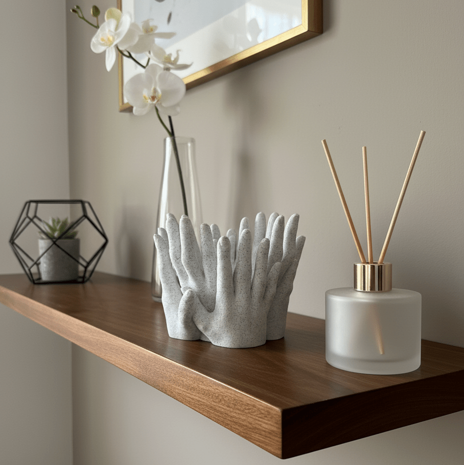 Hug – Sculptural Vase with Intertwined Hands - Artimo